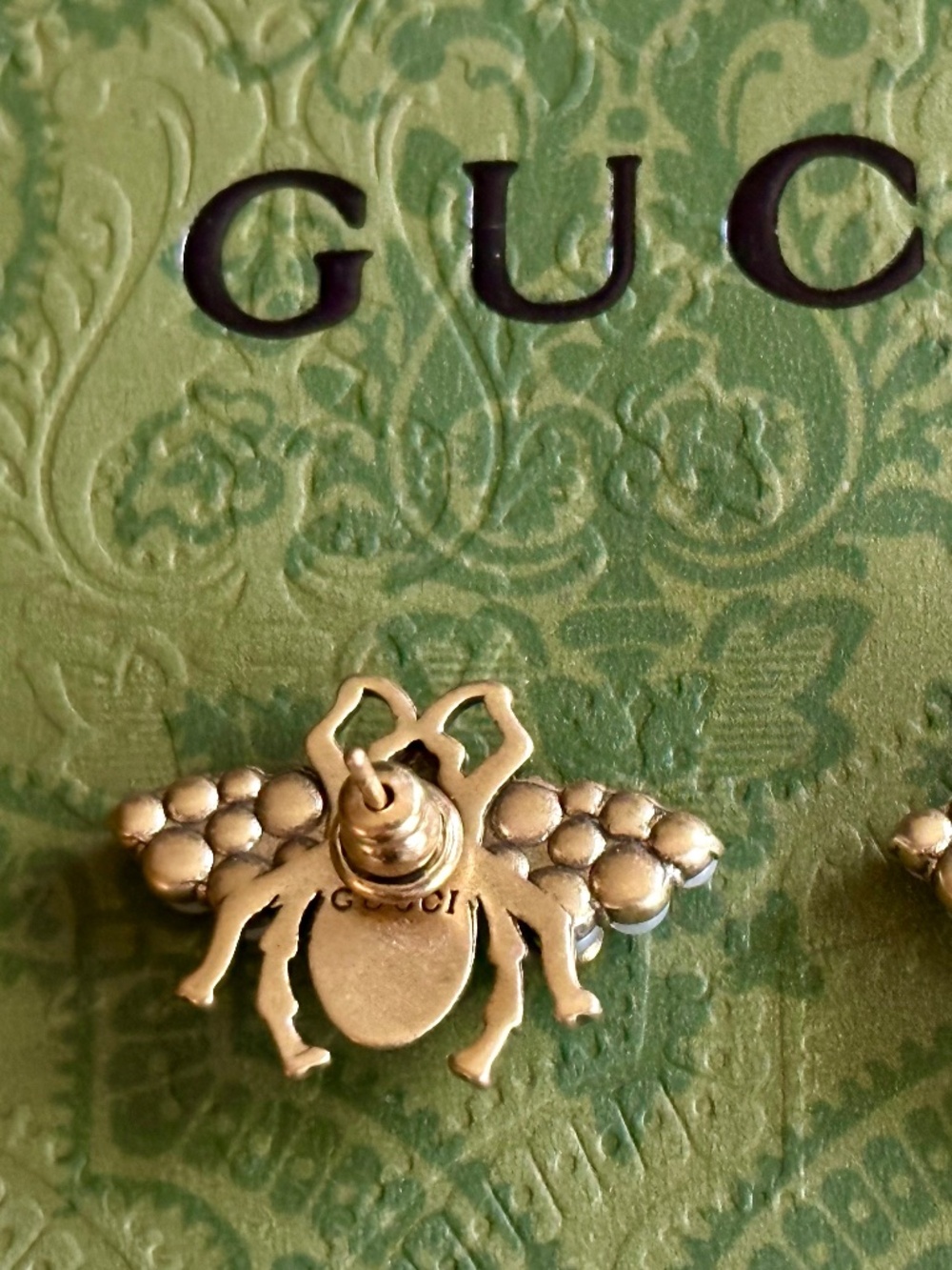 Jewelry, Gucci Bee Earrings 2 pairs Dangle and Non-Dangle with Posts - Picture 7 of 8